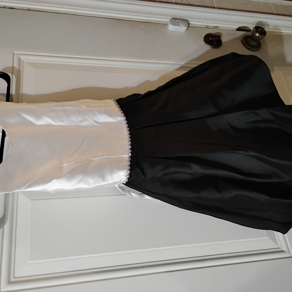 Speechless Black and White Formal Kids Dress